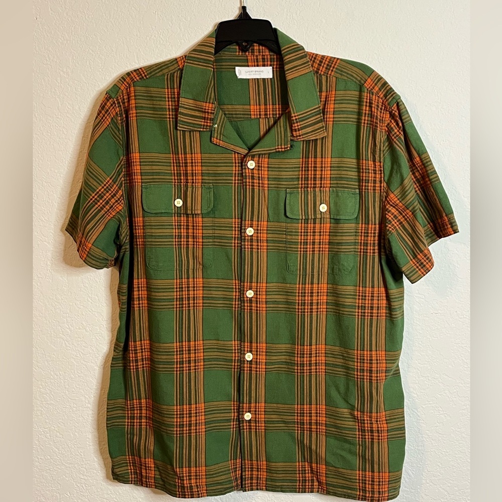 Lucky Brand large short sleeve button down shirt